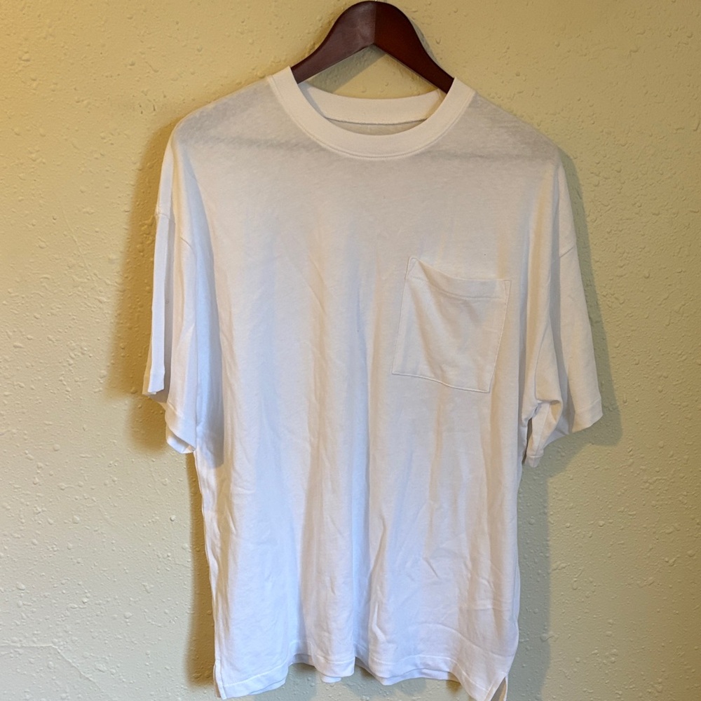 Madewell oversized White Pocket Crewneck T-Shirt